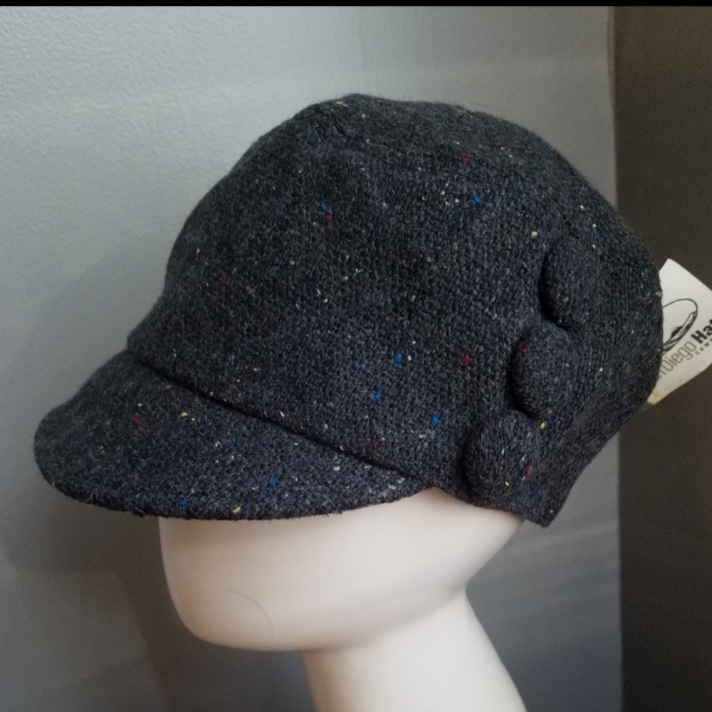Grey wool hat